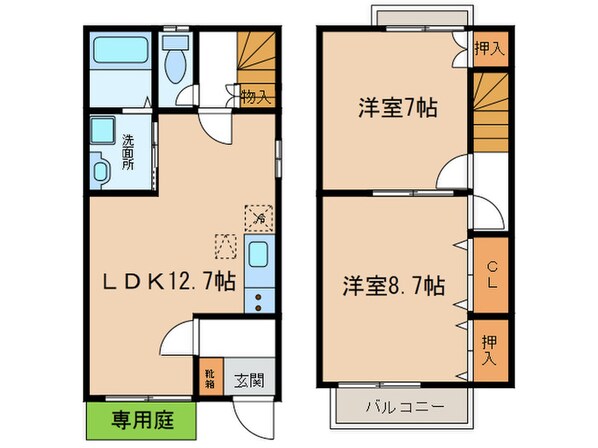 ＤＵＰＬＥＸ新川の物件間取画像